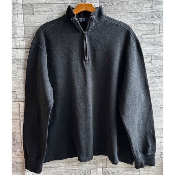 Polo Ralph Lauren Other - Polo Ralph Lauren sweater Mens XXL Gray Quarter Zip Pull Over